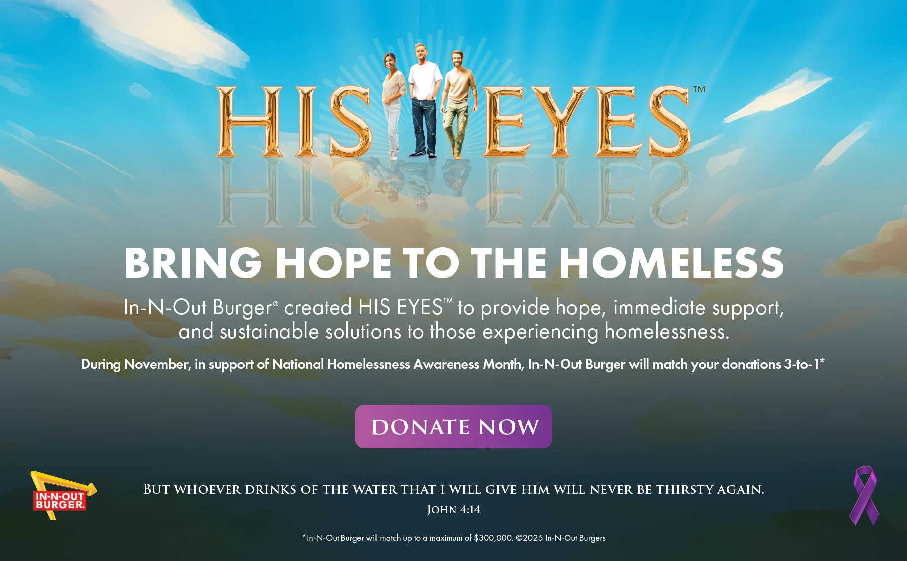 His Eyes Foundation - Providing hope, immediate support, and sustainable solutions to those experiencing homelessness