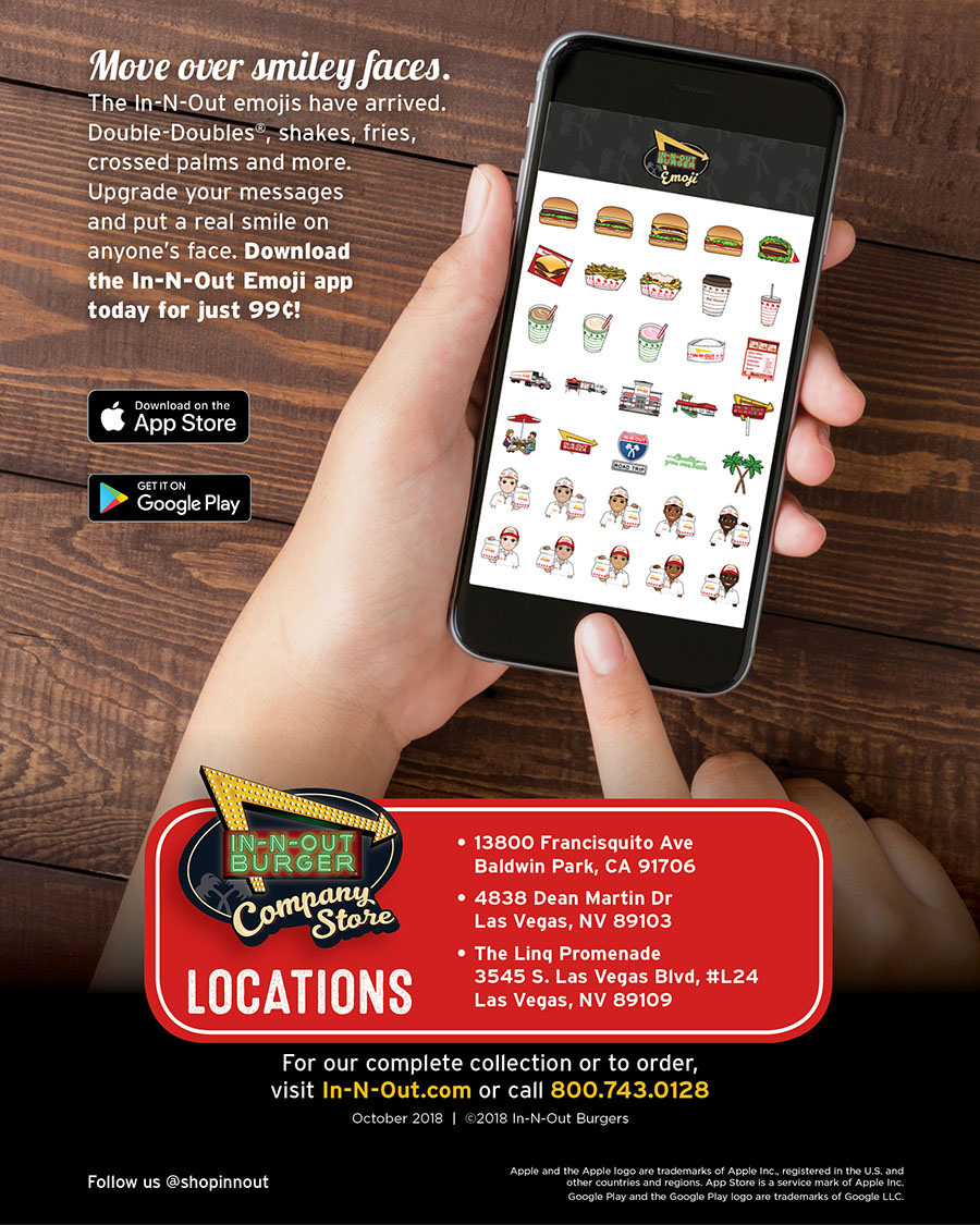Fall Winter 2018 2019 Catalog In N Out Burger